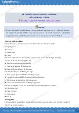 Đề thi giữa kì 1 Sinh 10 Chân trời sáng tạo - Đề số 6